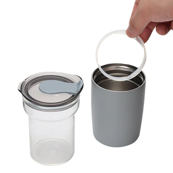 فنجان شیشه ای از جنس استنلس استیل